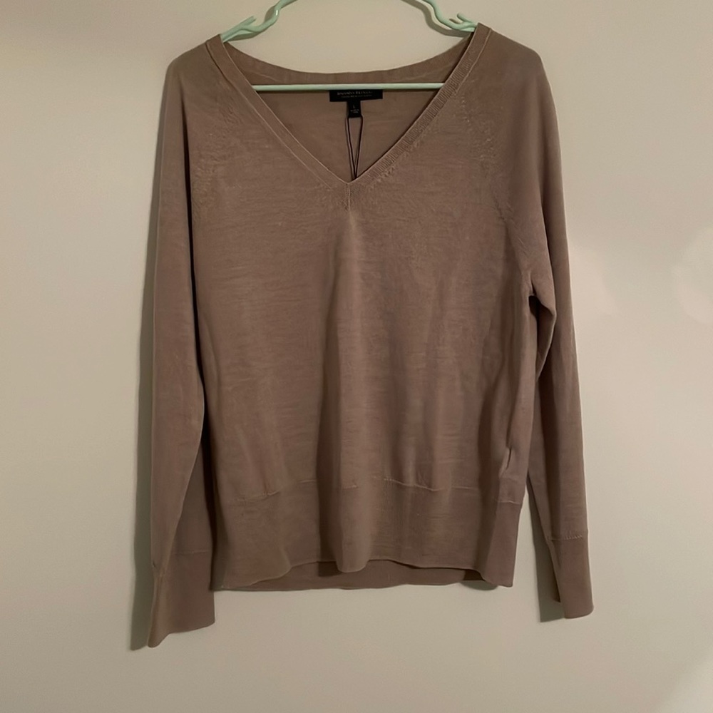 Tan Banana Republic sweater